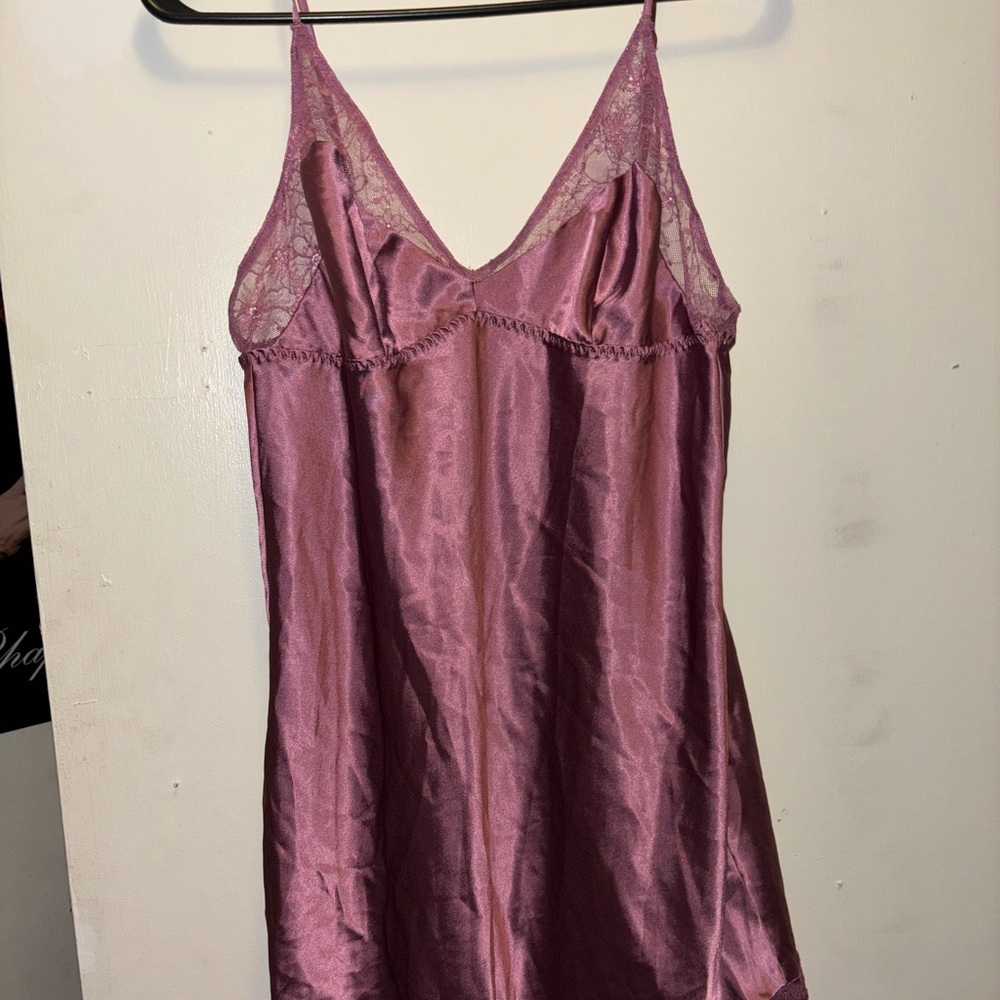 Elegant Pink Lace Slip Dress